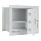 Preview: Rottner Wandtresor EN1 Stone SE 45 Premium Doppelbartschloss weißaluminium T04939